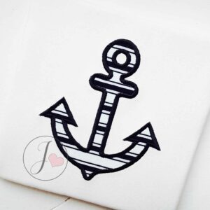 Anchor Nautical Applique Design - Joy Of Embroidery