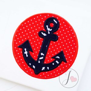Anchor Circle Nautical Applique Design - Joy Of Embroidery