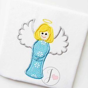 Angel Girl Applique Design - Joy Of Embroidery