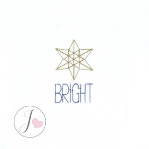 BRIGHT Star Tag Embroidery Design - Joy Of Embroidery