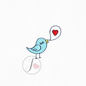Love Bird Heart Embroidery Design - Joy Of Embroidery