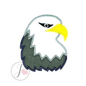 Eagle Head Applique Design - Joy Of Embroidery