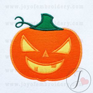 Halloween Pumpkin Applique Design - Joy Of Embroidery