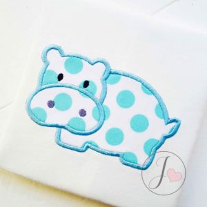 Hippo Applique Design - Joy Of Embroidery