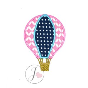 Hot Air Balloon Applique Design - Joy Of Embroidery
