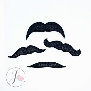 Moustache Set of 4 Applique Design - Joy Of Embroidery