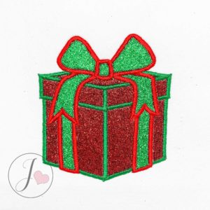 Gift Box Applique Design - Joy Of Embroidery