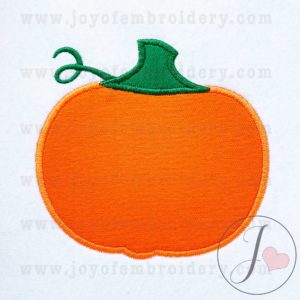 Pumpkin Applique Design - Joy Of Embroidery
