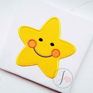 Star Smiling Applique Design - Joy Of Embroidery